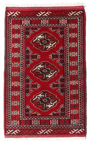  Turkaman Teppe 63X96 Persisk Ullteppe Mørk Rød/Rød Lite Carpetvista