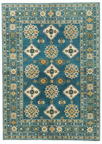  Kazak Fine Rug 169X238 Wool Dark Teal/Grey Carpetvista