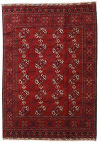  Afghan Fine Rug 206X290 Wool Dark Red/Red Carpetvista