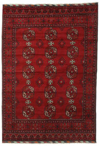 Tappeto Afghan Fine 202X289 Rosso Scuro/Rosso (Lana, Afghanistan)