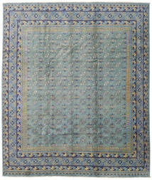  Afghan Fine Tapis 250X293 De Laine Gris/Gris Foncé Grand Carpetvista