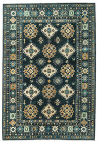 203X298 Kazak Fine Rug Oriental Dark Teal/Grey (Wool, Afghanistan) Carpetvista