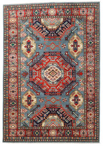  203X293 Kazak Fine Teppich Rot/Grau Afghanistan Carpetvista