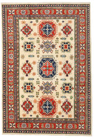 202X298 Kazak Fine Rug Oriental Beige/Red (Wool, Afghanistan) Carpetvista