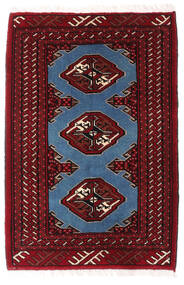  Turkaman Teppich 64X94 Persischer Wollteppich Dunkelrot/Rot Klein Carpetvista