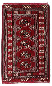 65X101 Alfombra Turkaman Oriental Rojo Oscuro/Rojo (Lana, Persia/Irán) Carpetvista