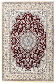 198X305 絨毯 ナイン オリエンタル ベージュ/グレー (ウール, ペルシャ/イラン) Carpetvista