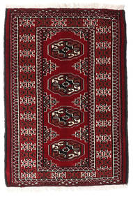  Turkaman Rug 64X93 Persian Wool Dark Red/Red Small Carpetvista