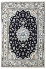 196X296 Nain Teppich Orientalischer Grau/Schwarz (Wolle, Persien/Iran) Carpetvista