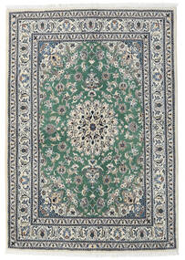 絨毯 ナイン 165X235 グレー/ベージュ (ウール, ペルシャ/イラン)