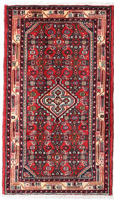  Persialainen Asadabad Matot Matto 61X104 Punainen/Tummanpunainen (Villa, Persia/Iran)
