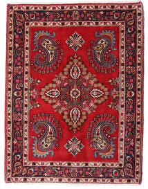  Persischer Hamadan Shahrbaf Teppich 73X95 Rot/Dunkelrosa Carpetvista