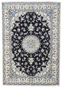166X234 絨毯 ナイン オリエンタル グレー/ブラック (ウール, ペルシャ/イラン) Carpetvista