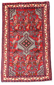 60X93 絨毯 アサダバード オリエンタル レッド/ダークピンク (ウール, ペルシャ/イラン) Carpetvista