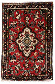 絨毯 ペルシャ アサダバード 61X95 ダークレッド/レッド (ウール, ペルシャ/イラン)