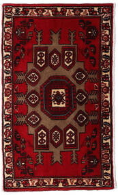 Χαλι Asadabad 64X108 Σκούρο Κόκκινο/Κόκκινα (Μαλλί, Περσικά/Ιρανικά)