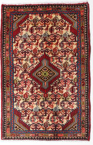 Asadabad Matot Matto 62X96 Punainen/Tummanpunainen Villa, Persia/Iran Carpetvista