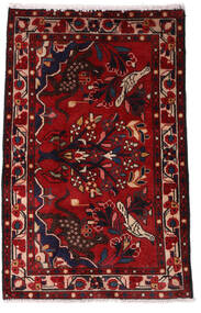  Orientalsk Asadabad Teppe 64X98 Mørk Rød/Rød Ull, Persia/Iran Carpetvista