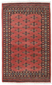  Orientalsk Pakistan Bokhara 2Ply Teppe 93X152 Rød/Mørk Rød Ull, Pakistan Carpetvista