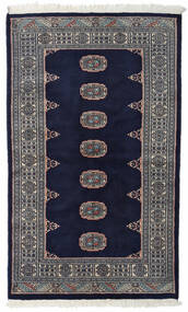 93X154 絨毯 オリエンタル パキスタン ブハラ 2Ply ダークブルー/グレー (ウール, パキスタン) Carpetvista
