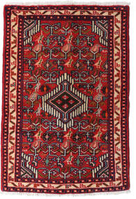  Persischer Asadabad Teppich 61X91 Rot/Dunkelrot Carpetvista