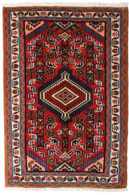 Asadabad Rug 64X93 Dark Red/Red Wool, Persia/Iran Carpetvista