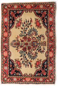 58X85 Alfombra Oriental Asadabad Beige/Rojo (Lana, Persia/Irán) Carpetvista