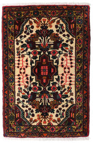 61X94 絨毯 オリエンタル アサダバード ダークレッド/茶色 (ウール, ペルシャ/イラン) Carpetvista