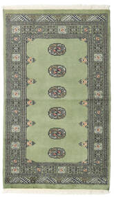 92X154 絨毯 パキスタン ブハラ 2Ply オリエンタル グリーン/グレー (ウール, パキスタン) Carpetvista