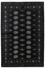 139X208 絨毯 パキスタン ブハラ 2Ply オリエンタル ブラック/ダークグレー (ウール, パキスタン) Carpetvista