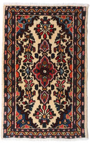 54X83 Alfombra Oriental Asadabad Rojo Oscuro/Beige (Lana, Persia/Irán) Carpetvista