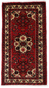  Persialainen Sarough Matot 56X102 Tummanpunainen/Punainen Carpetvista