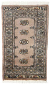78X129 絨毯 パキスタン ブハラ 2Ply オリエンタル 茶色/ライトグレー (ウール, パキスタン) Carpetvista