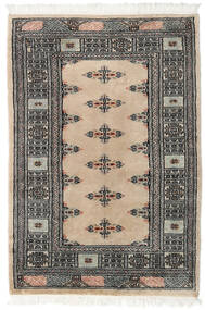 77X111 絨毯 パキスタン ブハラ 2Ply オリエンタル ベージュ/ダークグレー (ウール, パキスタン) Carpetvista