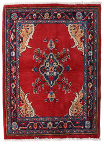  70X95 Sarough Teppich Rot/Dunkelrot Persien/Iran Carpetvista