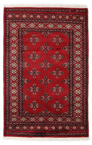  Paquistão Bucara 2Ply Tapete 79X121 Lã Vermelho Escuro/Vermelho Pequeno Carpetvista