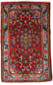 絨毯 オリエンタル アサダバード 70X108 レッド/茶色 (ウール, ペルシャ/イラン)