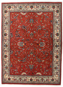  Persisk Sarough Sherkat Farsh Tæppe 146X196 Rød/Brun (Uld, Persien/Iran)