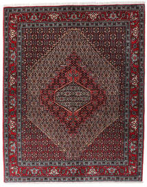 Tappeto Persiano Senneh 123X154 Rosso Scuro/Rosso (Lana, Persia/Iran)