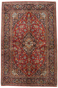  140X213 Keshan Teppich Rot/Dunkelrot Persien/Iran Carpetvista