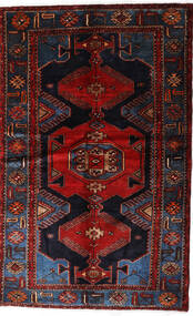  127X205 Medallion Small Hamadan Rug Wool, Carpetvista