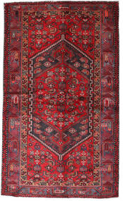 Hamadan Matta 135X228 Röd/Mörkröd Ull, Persien/Iran Carpetvista