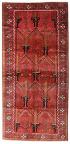  Orientalisk Beluch 124X258 Hallmatta Röd/Mörkröd Ull, Persien/Iran Carpetvista