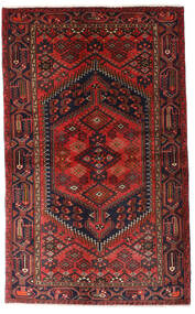  Persian Hamadan Rug 125X203 Dark Red/Red (Wool, Persia/Iran)