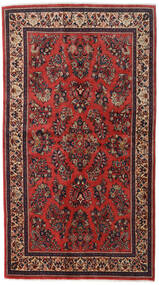  Perzisch Sarough Sherkat Farsh Vloerkleed 130X232 Donkerrood/Rood Carpetvista