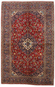  Persischer Keshan Teppich 152X242 Rot/Dunkelrot (Wolle, Persien/Iran)