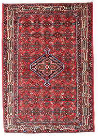 Asadabad Teppe 107X162 Rød/Mørk Rød Ull, Persia/Iran Carpetvista