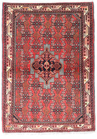 Dywan Perski Asadabad 104X148 Czerwony/Ciemnoczerwony (Wełna, Persja/Iran)