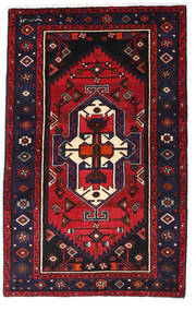  Orientalisk Hamadan Matta 102X163 Mörklila/Mörkröd Ull, Persien/Iran Carpetvista