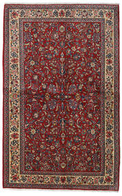 135X212 Tappeto Orientale Saruk Sherkat Farsh Rosso/Rosso Scuro (Lana, Persia/Iran)